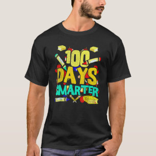 100 Days Smarter Student Teacher Funny 100th Day O T-Shirt