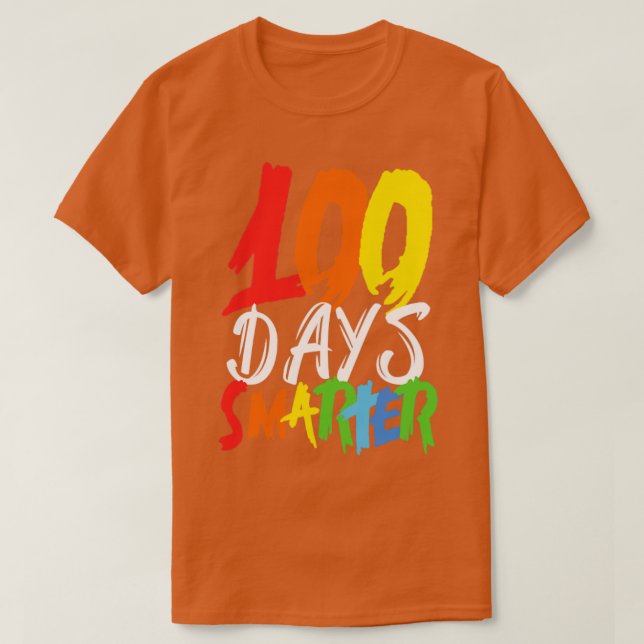 100 days smarter T-Shirt (Design Front)