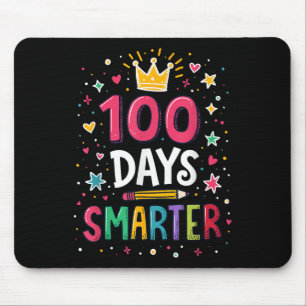 100 Days Smarter Teacher 100th Day Of School Kids  Mouse Mat