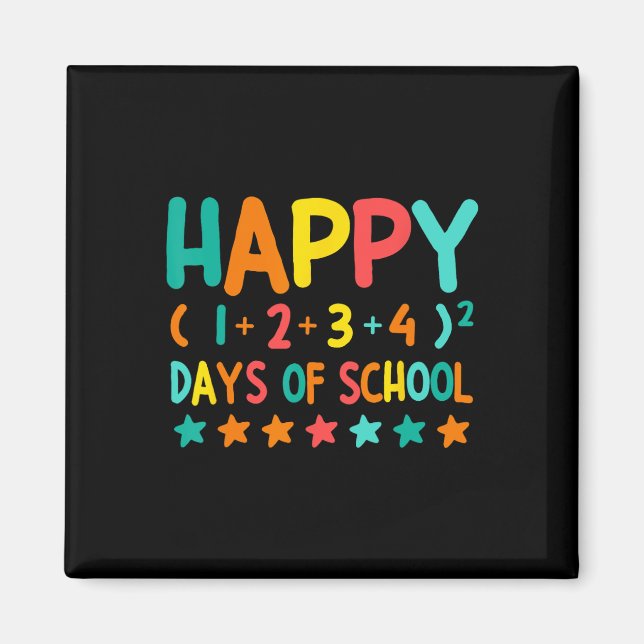 100 Days Smarter Teacher Math Formular 100th Day O Magnet (Front)