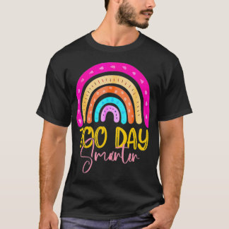 100 Days Smarter Teacher Rainbow 2022, 100th Day O T-Shirt