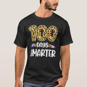 100 Days Smarter Teacher Student 100th Day Of Scho T-Shirt