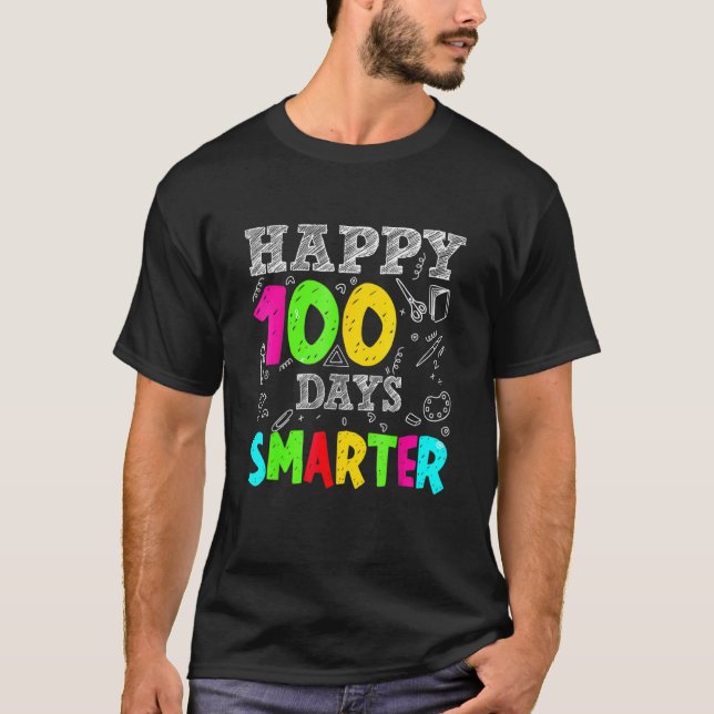 100 Days Smarter Teachers Costume 100 Days Student T-Shirt (Front)
