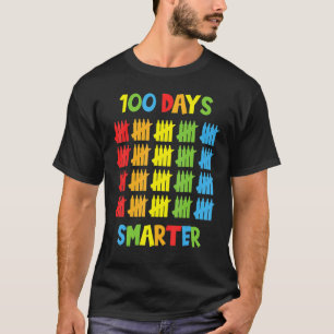 100 Days Smarter Teachers Kids Child 100th Day of T-Shirt