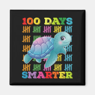 100 Days Smarter Turtle 100th Day Of School Magnet