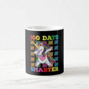 100 Days Smarter Unicorn 100th Day Of School Coffee Mug