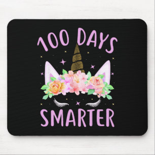 100 Days Smarter Unicorn Kids Costume 100th Day Of Mouse Mat