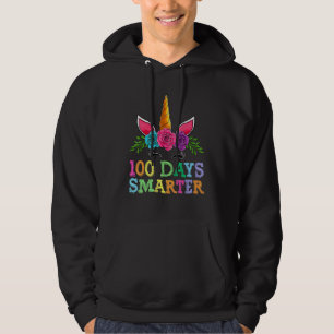 100 Days Smarter Unicorn Kids Girls School Hoodie