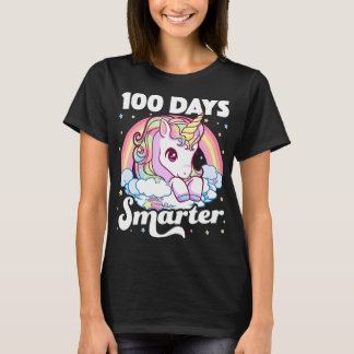 100 Days Smarter Unicorn Teacher 100th Day of Scho T-Shirt