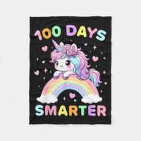 100 Days Smarter Unicorrn 100th Day Of School Kids