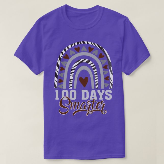 100 days smarter zebra 3 T-Shirt (Design Front)