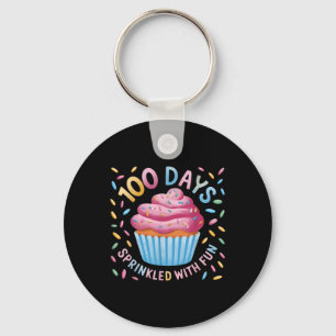 100 Days Sprinkled With Fun 100th Day Of School Gi Key Ring