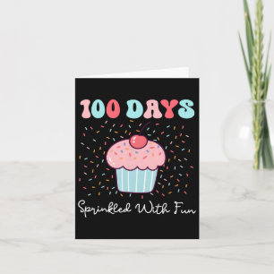 100 Days Sprinkled With Fun Cupcake 100th Day Of S Card