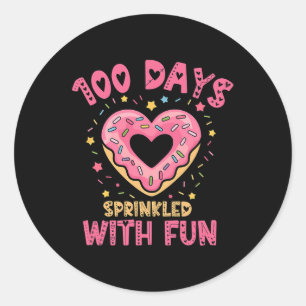 100 Days Sprinkled With Fun Cupcake 100th Day Of S Classic Round Sticker