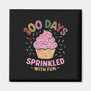 100 Days Sprinkled With Fun Cupcake 100th Day Of S Magnet