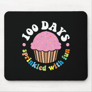 100 Days Sprinkled With Fun Cupcake 100th Day Of S Mouse Mat