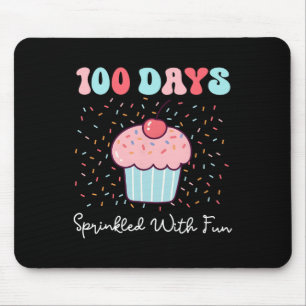 100 Days Sprinkled With Fun Cupcake 100th Day Of S Mouse Mat