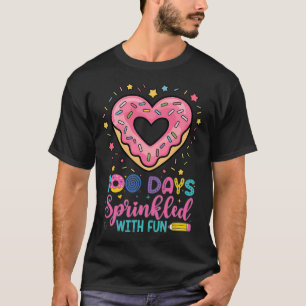 100 Days Sprinkled With Fun Cupcake 100th Day Of S T-Shirt