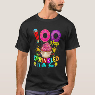 100 Days Sprinkled With Fun Cupcake 100th Day Of S T-Shirt