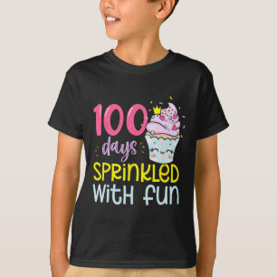 100 Days Sprinkled With Fun Cupcake 100th Day Of S T-Shirt