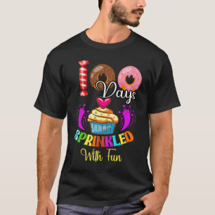 100 Days Sprinkled With Fun Cupcake 100th Day Of S T-Shirt