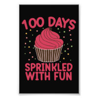 100 Days Sprinkled With Fun Cupcake School Girl 
