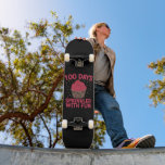 100 Days Sprinkled With Fun Cupcake School Girl  Skateboard<br><div class="desc">100 Days Sprinkled With Fun Cupcake 100th Day Of School Girl T-Shirt</div>