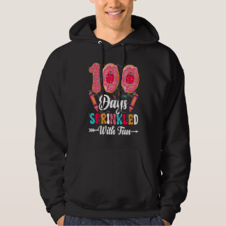 100 Days Sprinkled With Fun  Cut Donuts 100 Days o Hoodie