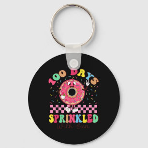100 Days Sprinkled With Fun Doughnut 100th Day Sch Key Ring