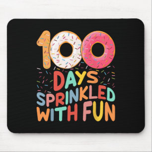 100 Days Sprinkled With Fun Doughnut Lovers Groovy Mouse Mat