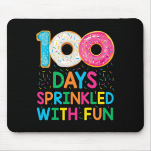 100 Days Sprinkled With Fun Doughnut School Teache Mouse Mat