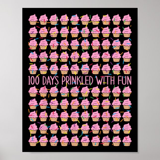 100 Days Sprinkled With Fun Doughnuts 100 Days Sma Poster (Front)