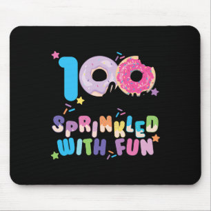 100 Days Sprinkled With Fun Doughnuts Happy 100th Mouse Mat