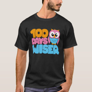 100 Days Wiser Kids Teachers Happy 100 Days Of Sho T-Shirt