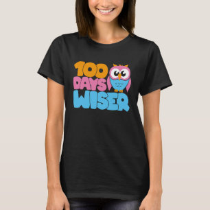100 Days Wiser Kids Teachers Happy 100 Days Of Sho T-Shirt