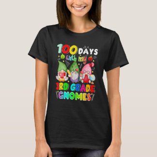 100 Days With My 3rd Grade Gnomies Gnome 100th Day T-Shirt