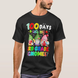 100 Days With My 3rd Grade Gnomies Gnome 100th Day T-Shirt
