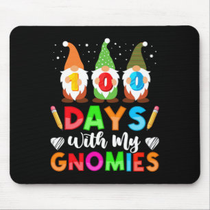 100 Days With My Gnomies 100 Days Of School Teache Mouse Mat