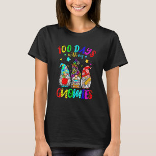100 Days With My Gnomies Happy 100th Day Of School T-Shirt