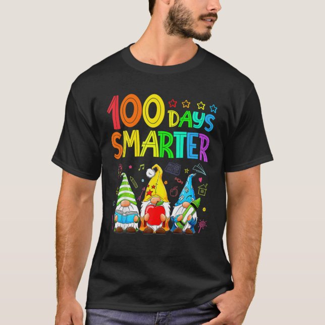 100 Days Y'all Gnomes Happy 100Th Day Of School Sm T-Shirt (Front)
