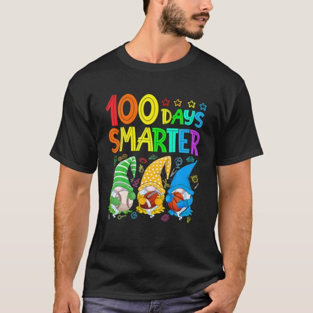 100 Days Y'all Gnomes Happy 100Th Day Of School Sm T-Shirt (Front)