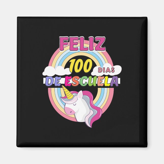100 Dias De Escuela 100 Days Of School  Magnet (Front)