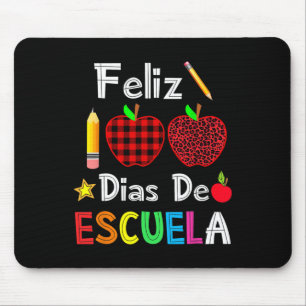 100 Dias De Escuela Spanish Happy 100th Day Of Sch Mouse Mat