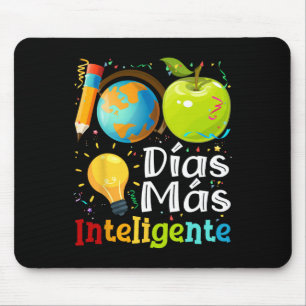 100 Dias Mas Inteligente Spanish Teacher 100th Day Mouse Mat