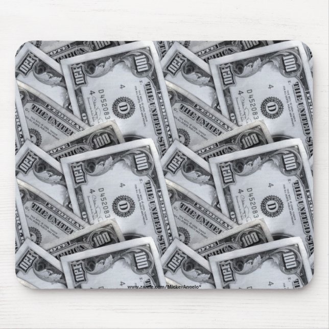 100 dollar bills mouse mat (Front)