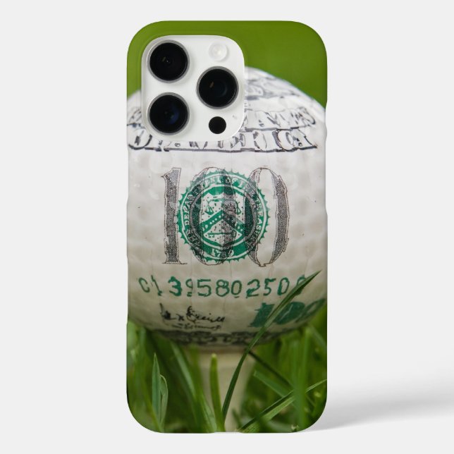 100 Dollar Golf Ball Case-Mate iPhone Case (Back)