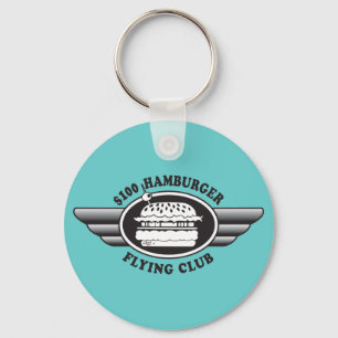 100 Dollar Hamburger - Flying Club Key Ring