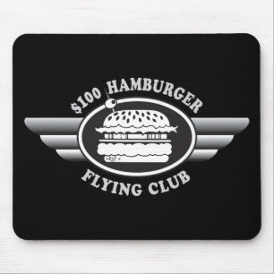 100 Dollar Hamburger - Flying Club Mouse Mat