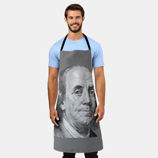 100 dollars, Benjamin Franklin Apron (Worn)