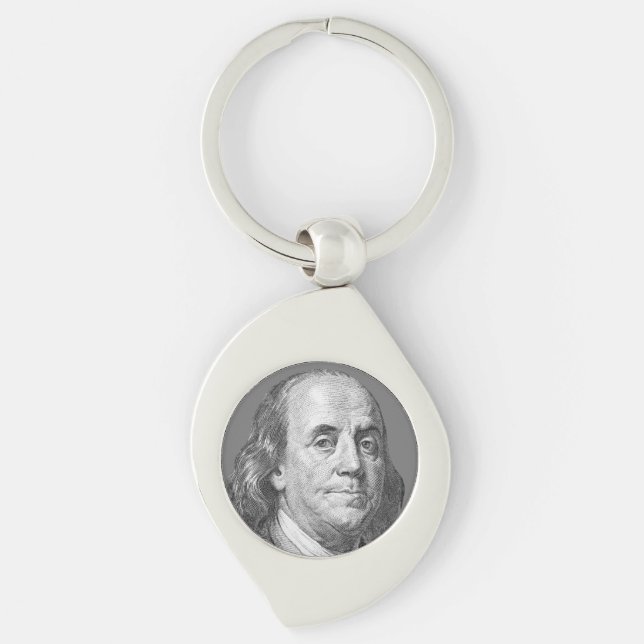 100 dollars, Benjamin Franklin Key Ring (Front)